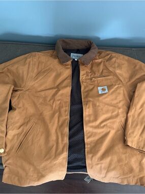 Carhartt Tan/Brown Duck Canvas Work Coat